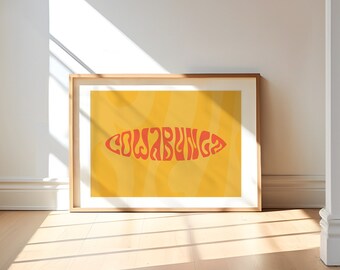 Impresión de tabla de surf moderna: Decoración infantil para casa de playa (Descarga digital)