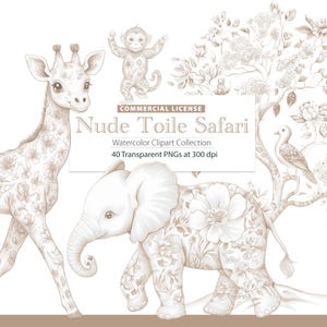 Clipart toile Safari, Clipart chambre d'enfant, chinoiseries, Français Toil de Jouy, Clipart chinoiseries, toile florale, douche de bébé garçon Français