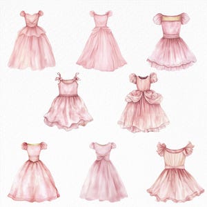 Little Princess Watercolor Fairytale, Princess and Castle Pink Princess Carriage Prince Castle, magical elements, royal land images, cinderella, magic land, magical kingdom, little kingdom, baby princess castle clipart, dusty rose, royal, cute