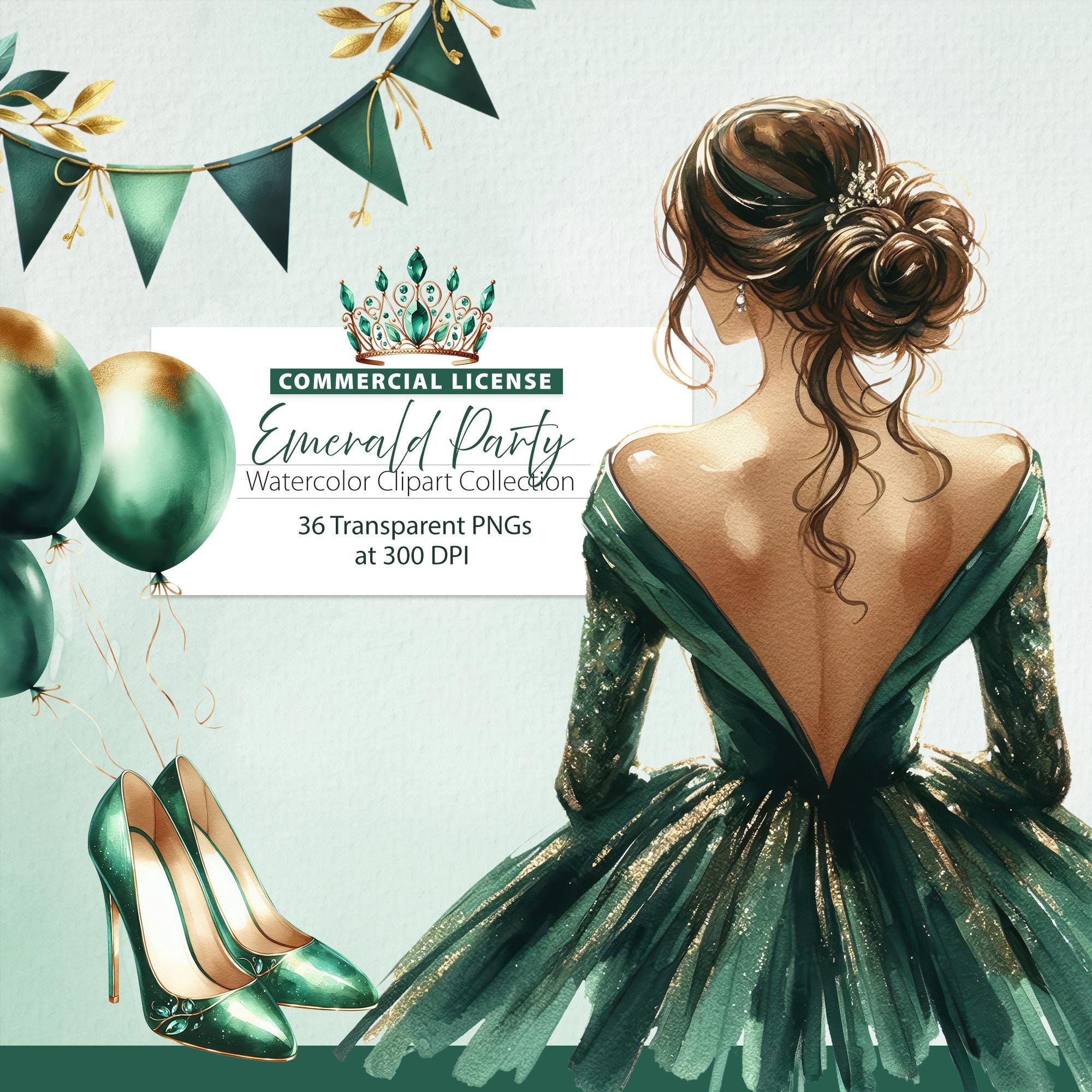 emerald green and champagne gold dress 2024 Peacock Poise Embellished Ballroom Green Prom Dress Custom Made
