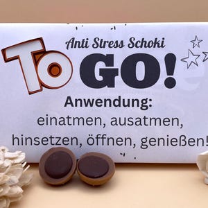 Toffifee Banderole - Anti Stress To Go - pequeno presente - impressão digital - PDF - banderole - Toffifee - embalagem de chocolate