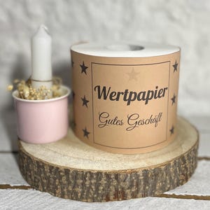 Klopapierbanderole, Geldgeschenk,Geschenk für Freunde, Toilettenpapier, lustiges Geschenk, zum Einzug, Familie, Ersatzrolle, Wertpapier