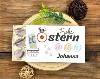 Toffifee Banderole - Ostern - Ostergeschenk  - Geldgeschenk  - Aufmerksamkeit - Osterhase - PDF - Schokoladen Verpackung - personalisiert