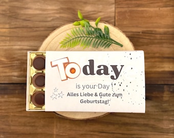 Toffifee wrapper - Happy Birthday - Birthday gift - Digital printout - PDF - Chocolate packaging - Instant download