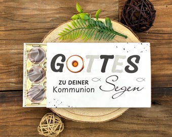 Toffifee Banderole - Kommunion - kleines Geschenk - Digitaler Ausdruck - PDF - Schokoladen Verpackung- Toffifee - Sofort Download