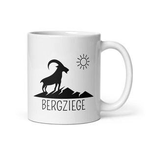 Coffee cup with motif, tea cup, mug, cup, white cup, coffee mug, mountain love, printed on both sides