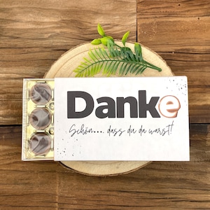Toffifee Banderole - Gastgeschenk - kleines Dankeschön - PDF - Geburtstag - Hochzeit - Schokoladen Verpackung - Sofort Download