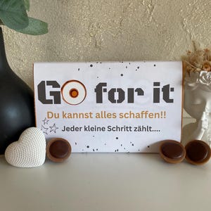 Toffifee Banderole - Motivation - Aufmuntern - Go for it - Digitaler Ausdruck - PDF - Banderole - Sofort Download - Schokoladen Verpackung