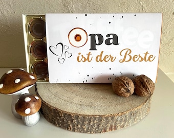Toffifee Banderole - Best Grandpa - Small Gift - Digital Print - PDF - Chocolate Packaging - Toffifee - Instant Download