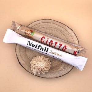 Banderoles Giotto - comprimés d'urgence - petit cadeau - impression numérique - PDF - banderoles - Giotto - emballage de chocolat