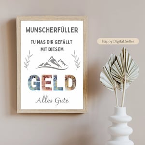 Geldgeschenk - verjaardagscadeau - geschenk voor elke gelegenheid - origineel geldgeschenk - creatief geldgeschenk - wensvervulling