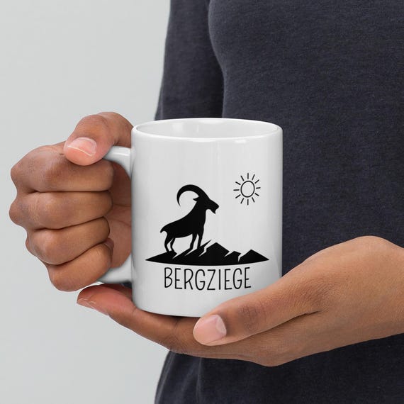 Kaffeetasse Mit Motiv, Teetasse, Becher, Tasse, Weiße Tasse, Kaffeebecher, Bergliebe, Beidseitig Bedruckt