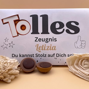Banderola Toffifee - Gran certificado - Certificado de regalo - Impresión digital - PDF - Banderola - Personalizada - Envase de chocolate