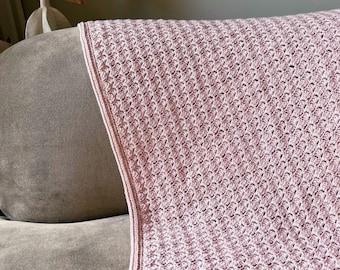 Cozy Crochet Baby Blanket Pattern - Easy & Modern Design - Digital PDF download in English and Dutch - Beginner-Friendly with Chart