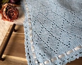 Cozy Baby Blanket Crochet Pattern - English US & Dutch Instructions - Customizable Size - Gift baskets