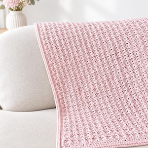 Cozy Crochet Baby Blanket Pattern - Easy & Modern Design - Digital PDF download in English and Dutch - Beginner-Friendly with Chart