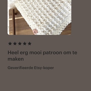 Review baby blanket crochet pattern