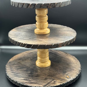 3 tiered wedding cupcake cake stand decorative tray rustic wooden platter Serving Tray Cupcake stand Dessert vegetable platter home decor