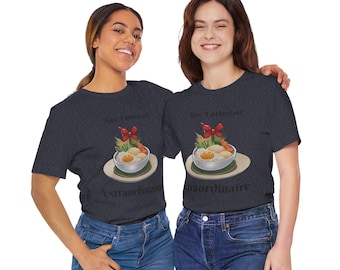 Cartoon Rice Bowl T-Shirt: Rice Enthusiast Tee
