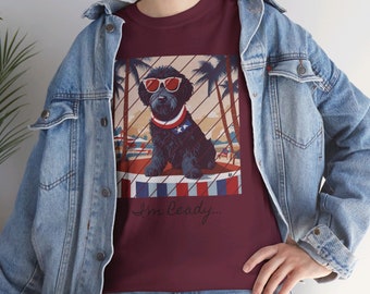 Labradoodle Cotton Tee: American Pride Dog Lover Unisex Shirt