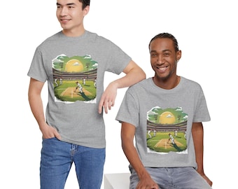 Cool Cricket Shirt Unisex Heavy Cotton Tee, Cricket Apparel, Cricket Clothing, Cricket T-shirt, Color Cricket Shirt, Casual Cricket Shirt