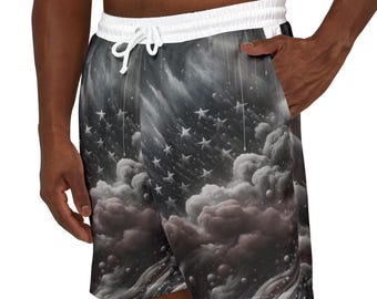 Patriotic Swim Shorts | National Pride Beachwear | American Flag Boardshorts | USA Patriotic Trunks | Vacay Clothing