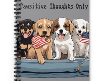 Pawsitive Thoughts Only Journal: Dog Lover Notebook