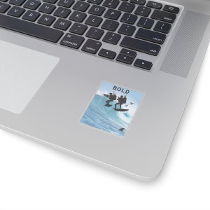 Surfing Soldiers Kiss-Cut Stickers,  Surfing Adventure Stickers, Surf Waves Sticker, Wave Surfing Sticker, Surf Stickers, Cool Surfing