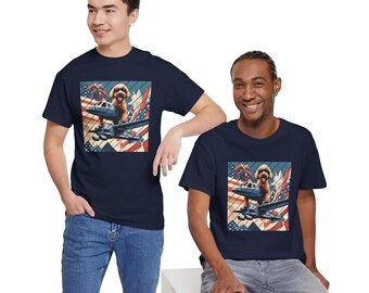 Airborne Labradoodle Cotton Tee: Military Dog Paratrooper Shirt