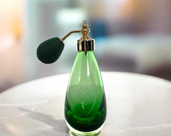 ヴィンテージ ケイスネス 香水瓶 アトマイザー 手作りガラス