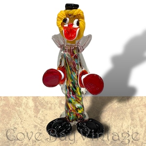 Vintage Murano Glass Clown c1950s - 1960s | Italy | Art Glass | Italian | Venetian