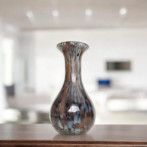 Vintage Murano Copper Adventurine Style Hand Blown Cased Glass Vase  c1990&#39;s | European | Vases | Italian | Italy | Art Glass | Venetian
