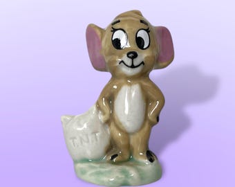 Vintage Tom and Jerry Porcelain Figurines Made in England by Wade