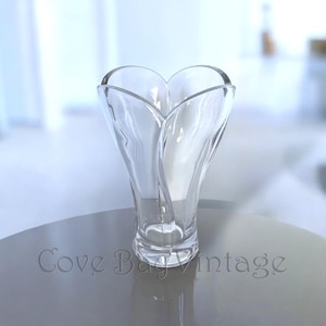 Vaso vintage Nachtmann Calypso in cristallo al piombo al 24%, Germania Ovest anni &#39;70 / Vetro massiccio / Tedesco / Anni &#39;70 / Vaso per fiori / Decorazione per soggiorno / Tulipano