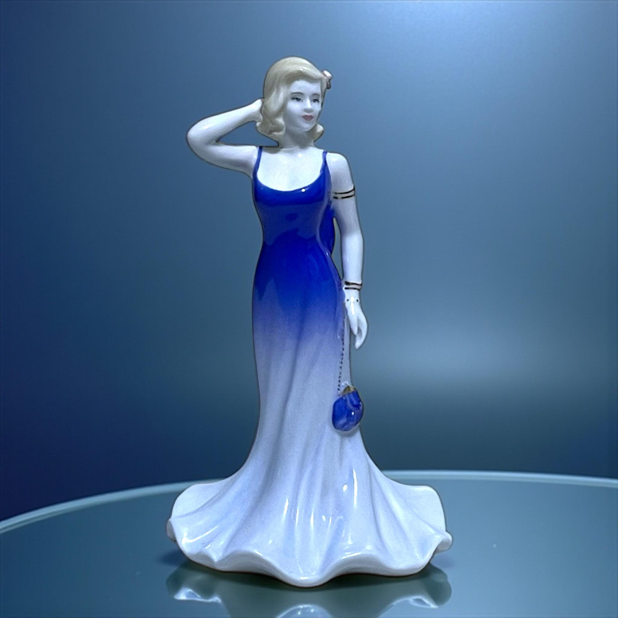 COALPORT　紫と白の女性像 置物 Lilac Time CW328 – Coalport Figure – Seaway China Co.