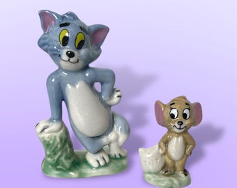 WADE トムとジェリー　陶器製　フィギュア　アンティーク Vintage Tom and Jerry Porcelain Figurines Made in England by Wade
