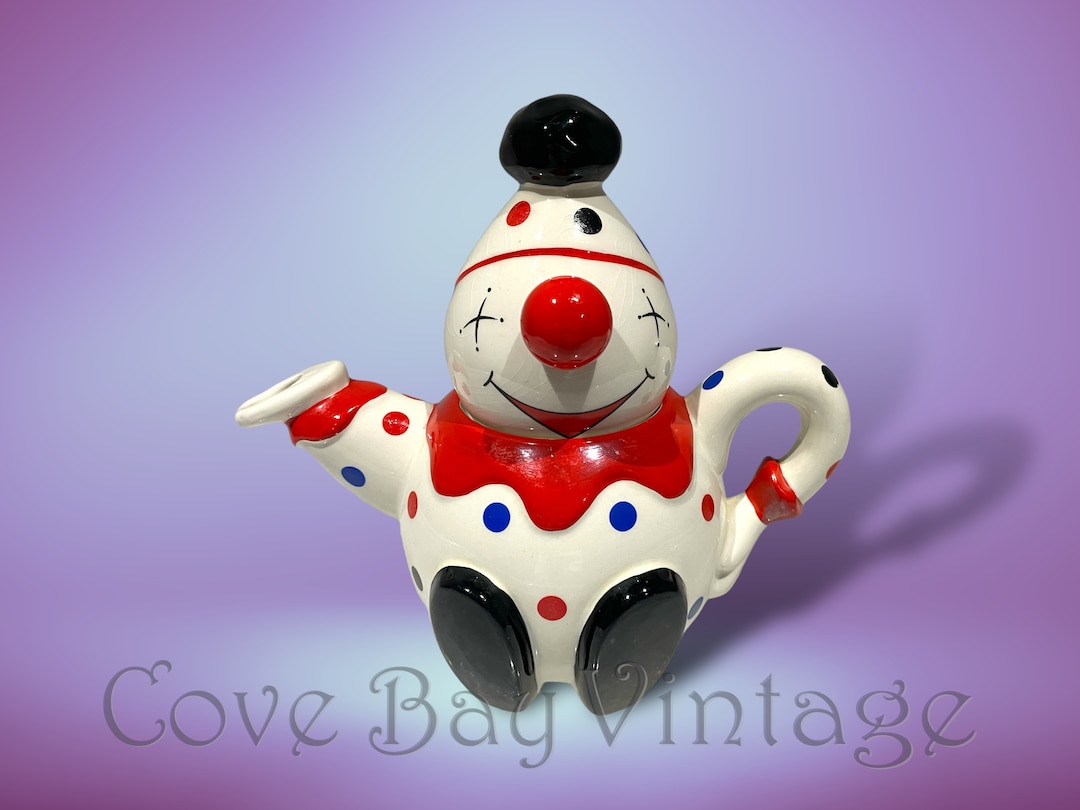 Vintage Kitsch Novelty Clown Collectible Teapot by Price Kensington ...