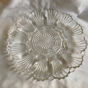 Glass Devil Egg Platter Tray