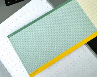 Colorful grid memo pad journal keeping notepad scrapbooking grid memo pad journal page desktop notepad study notes memo pad