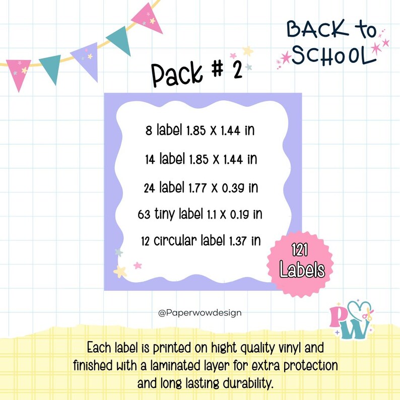 Personalized Capybara School Label Kit: Vinyl Back to School Stickers ...