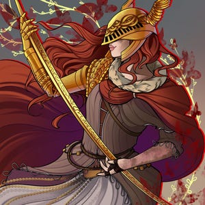 Art Print Malenia, Blade of Miquella - Elden Ring Fan Art Illustration