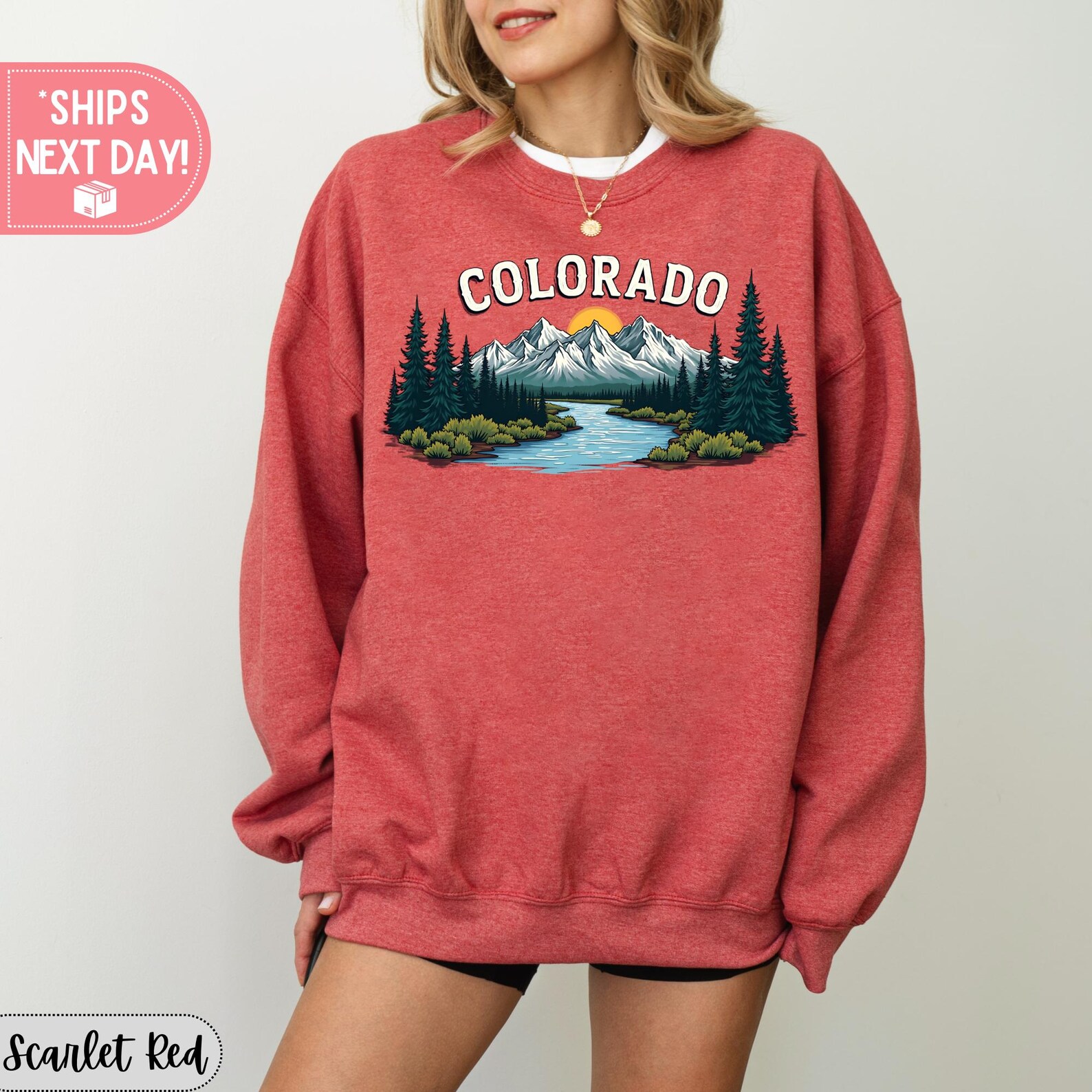 Colorado Mountain Sweatshirt Grand Junction Colorado Hoodie Copper