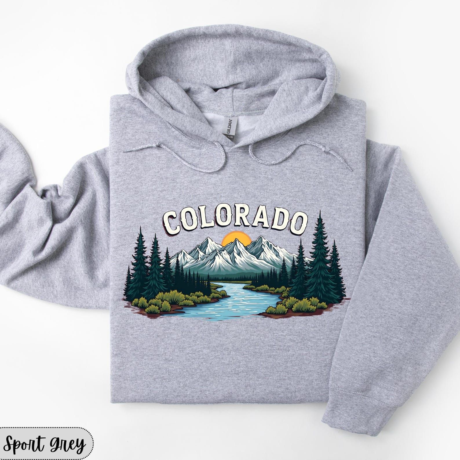 Colorado Mountain Sweatshirt Grand Junction Colorado Hoodie Copper