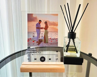 Personalized Music Plaque with Photo, Custom Song Acrylic Sign, Spotify Code Gift, Anniversary Keepsake, Couple Gift, Music Lover Decor
