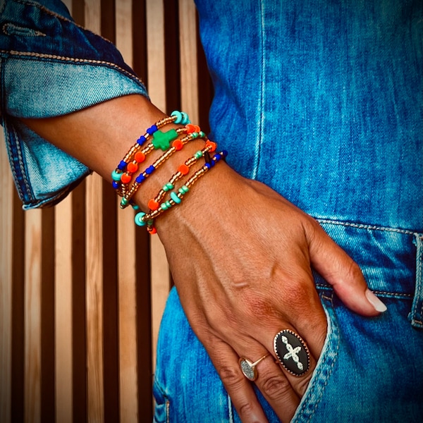 NINA  Sautoir /bracelet 5 tours