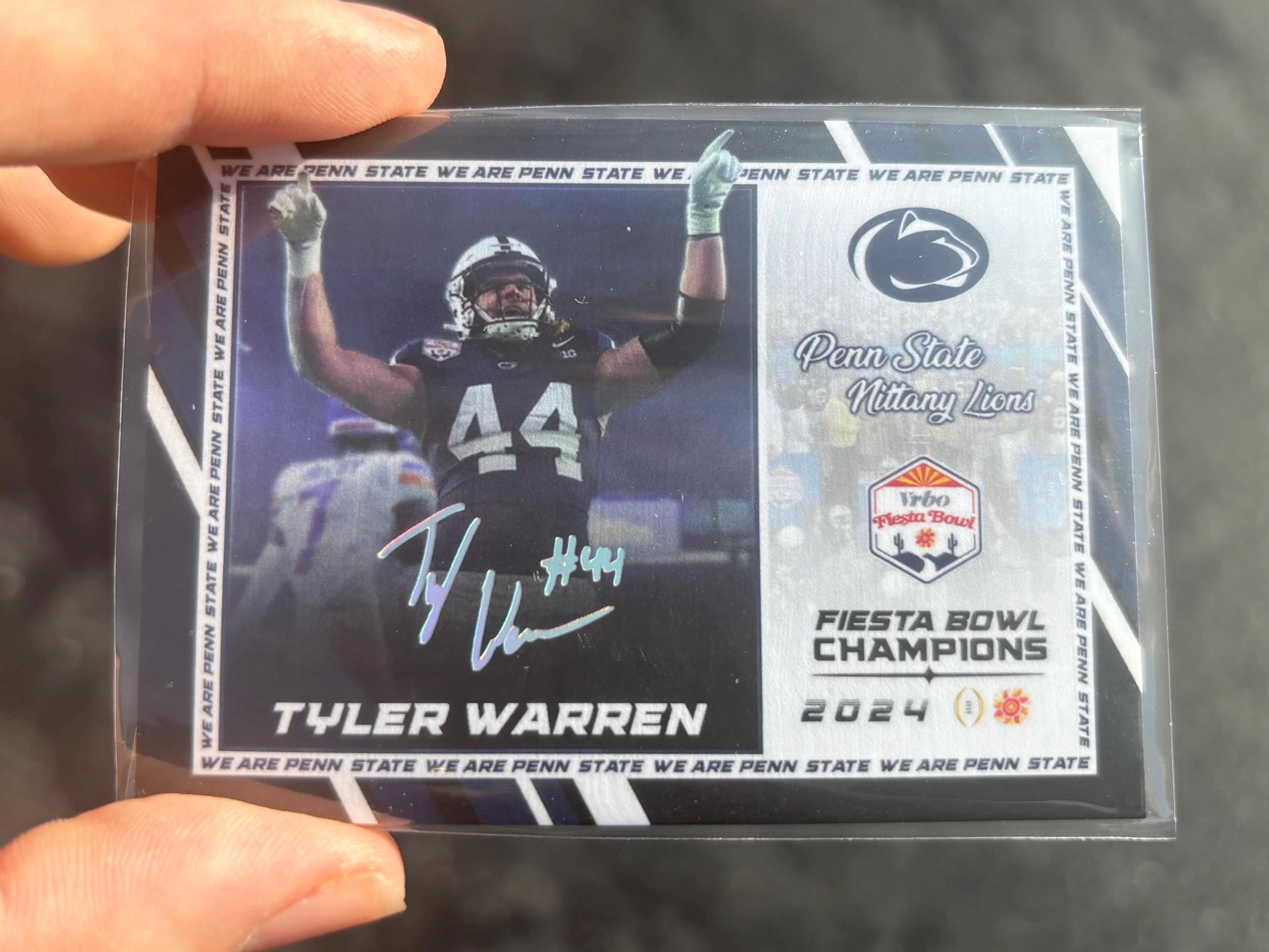 Tyler Warren Penn State Nittany Lions College Football Card Holo
