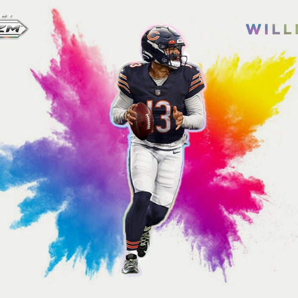 Caleb Williams Card Chicago Bears Color Blast Short Print Run