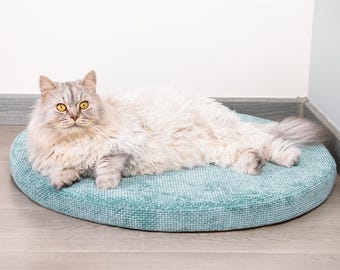Personalized Round Pet Bed: Waterproof, Washable, Custom Dog Bed