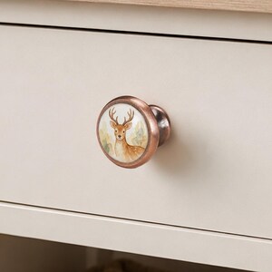 Handmade Forest Animal Drawer Knobs: Rabbit Squirrel Bear Designs,Metal Cabinet Pull, Furniture Hardware