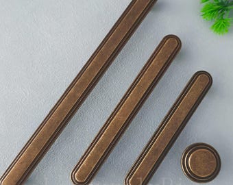 Antique Bronze Cabinet Pull: Retro Zinc Alloy Drawer Handle